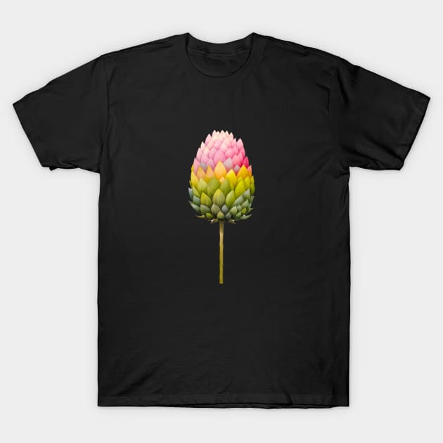 Colorful artichoke flower T-Shirt by Ginesha